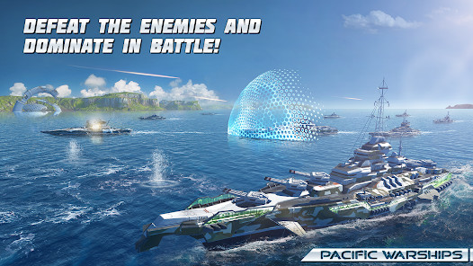 Pacific Warships: Naval PvP<span>(mod bullets)</span> screenshot image 5_Androidswiki.net