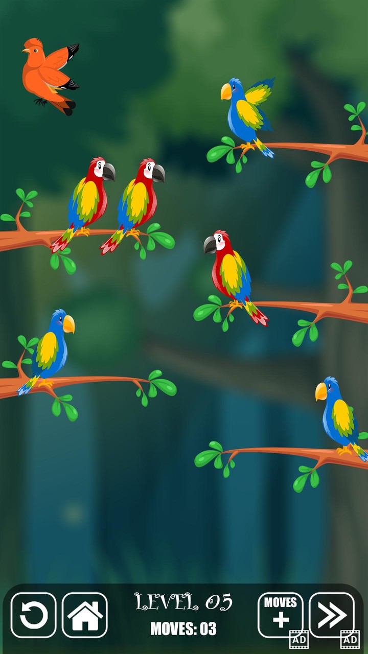 Bird Sorting Fun Puzzle Game screenshot image 2_Androidswiki.net