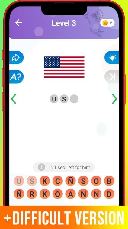 Flag Quiz: guess the flags screenshot image 5_Androidswiki.net