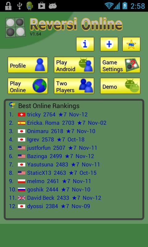 Reversi Online screenshot image 5_Androidswiki.net