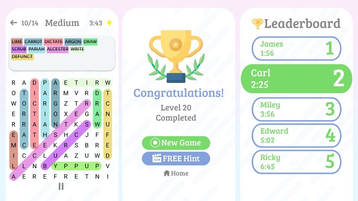 Word Search Classic Word Game screenshot image 5_Androidswiki.net