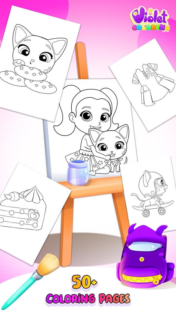 Violet Coloring Book screenshot image 5_Androidswiki.net