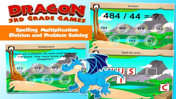 3rd Grade Dragon Kids Games screenshot image 5_Androidswiki.net