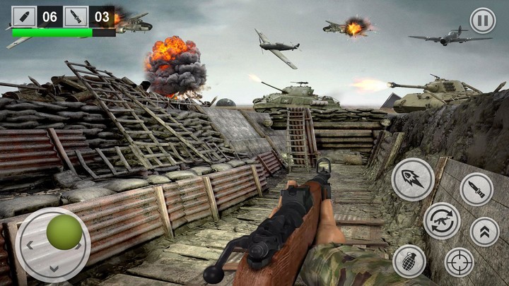 World War 2 fps shooting screenshot image 4_Androidswiki.net