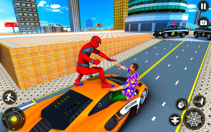 Flying Spider Rope Hero Miami screenshot image 3_Androidswiki.net
