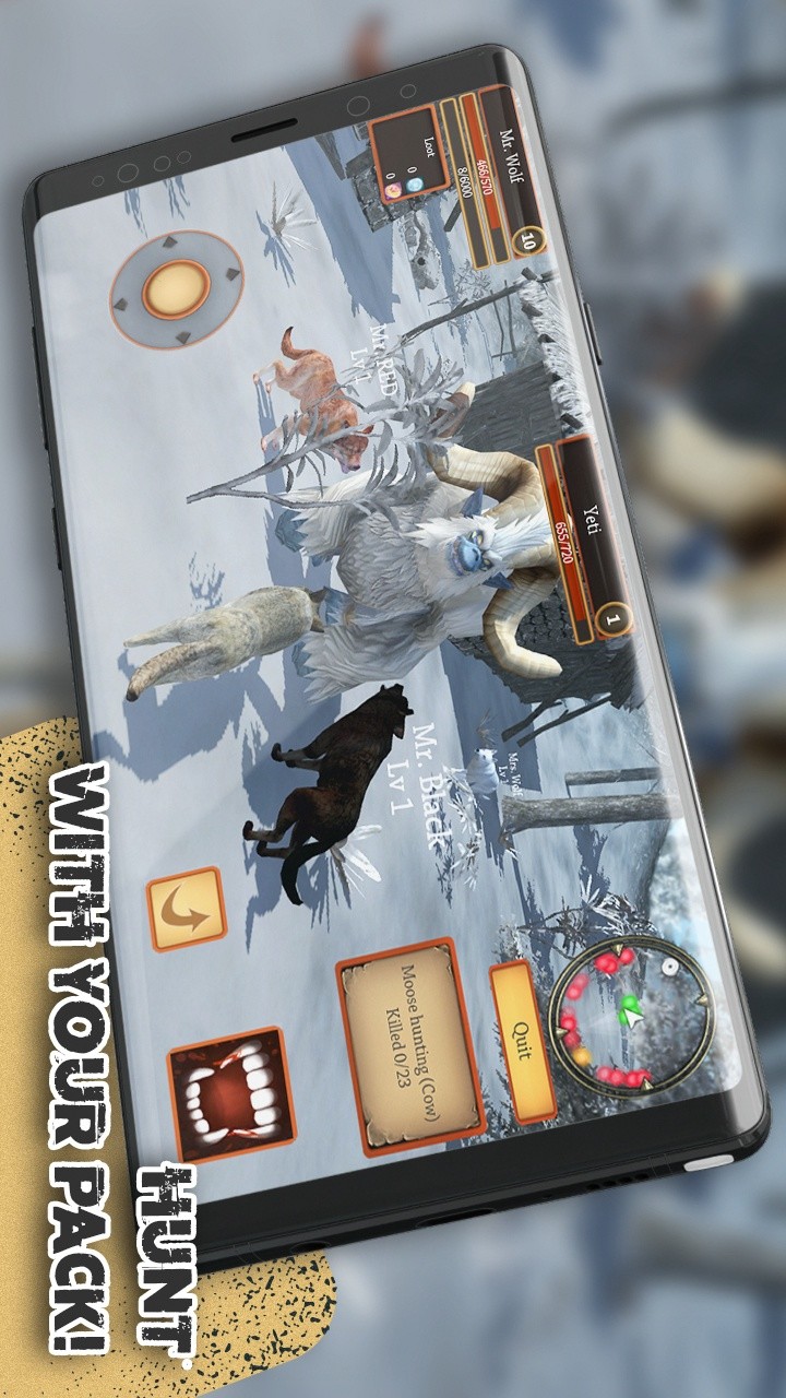 Wolf Simulator Evolution(Large gold coins) screenshot image 1_Popularmodapk.com