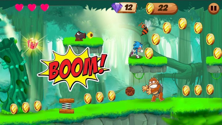 Blue Hedgehog Runner Dash screenshot image 2_Androidswiki.net