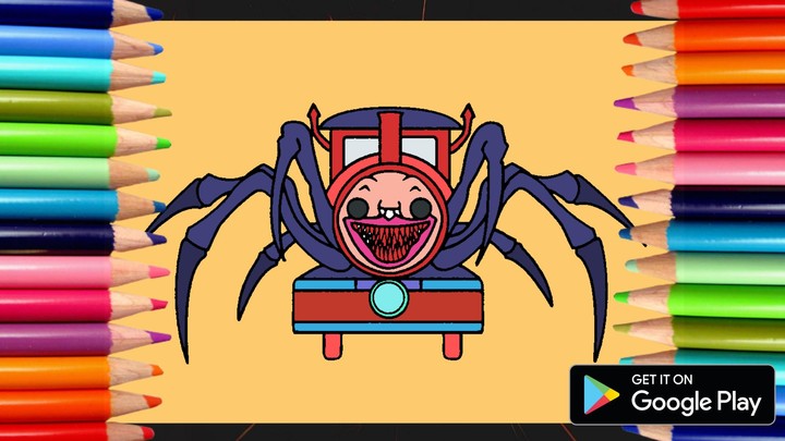 Choo Choo Charles Coloring screenshot image 1_Androidswiki.net