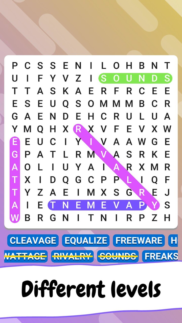 WOW 3 in 1: Word Search Games screenshot image 3_Popularmodapk.com