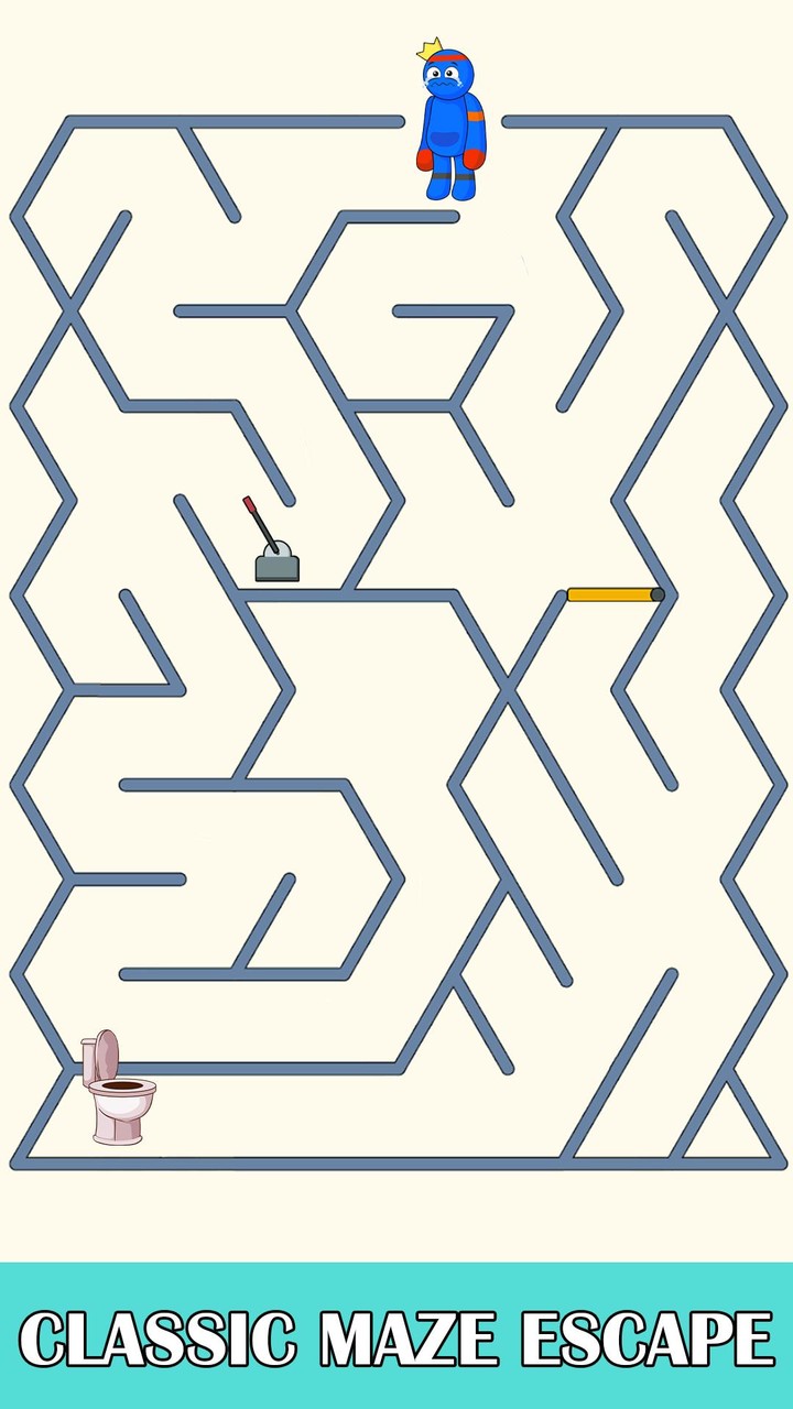 Rainbow Maze Escape Toilet screenshot image 2_Androidswiki.net