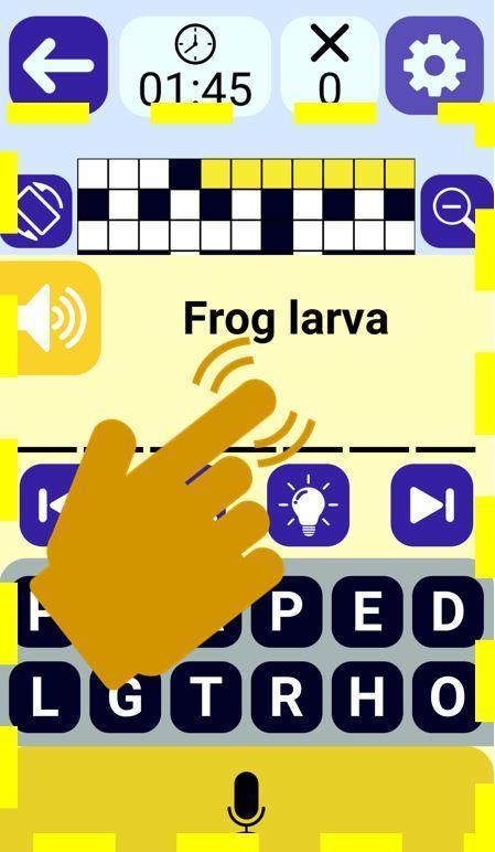 Word Speaking Vocal Crossword screenshot image 1_Androidswiki.net