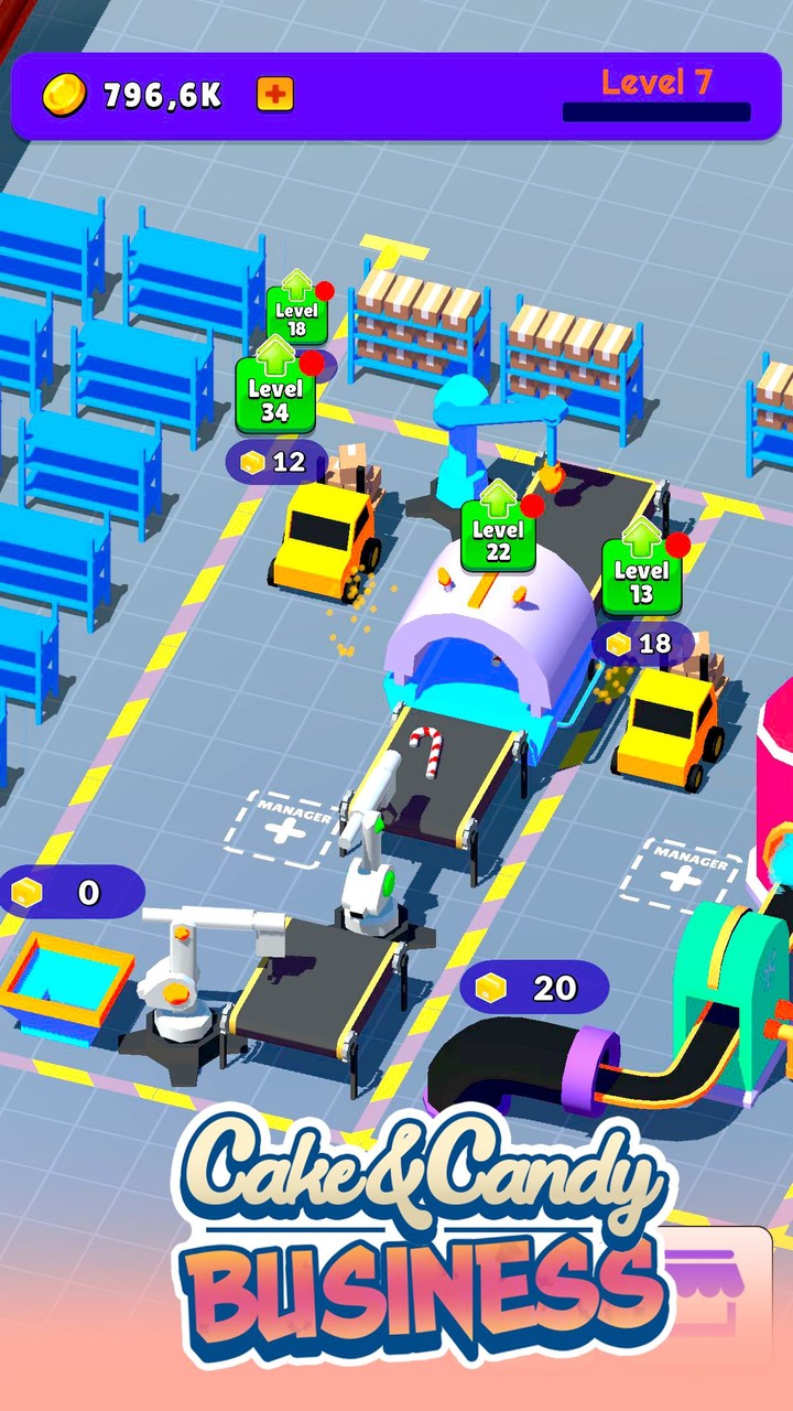 Idle Candy Factory - Tycoon screenshot image 1_Androidswiki.net