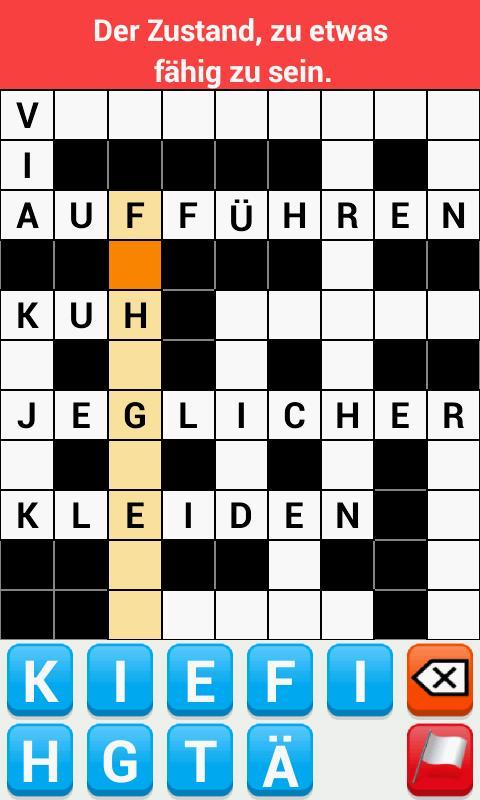 Kreuzworträtsel Deutsch screenshot image 1_Androidswiki.net
