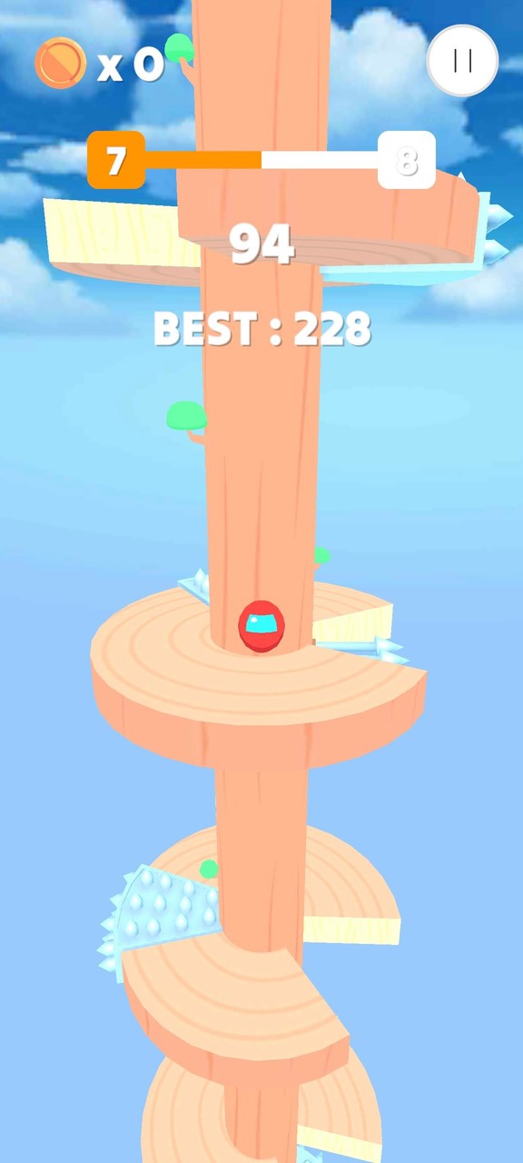 Sanic Ball : Helix Jump screenshot image 5_Androidswiki.net