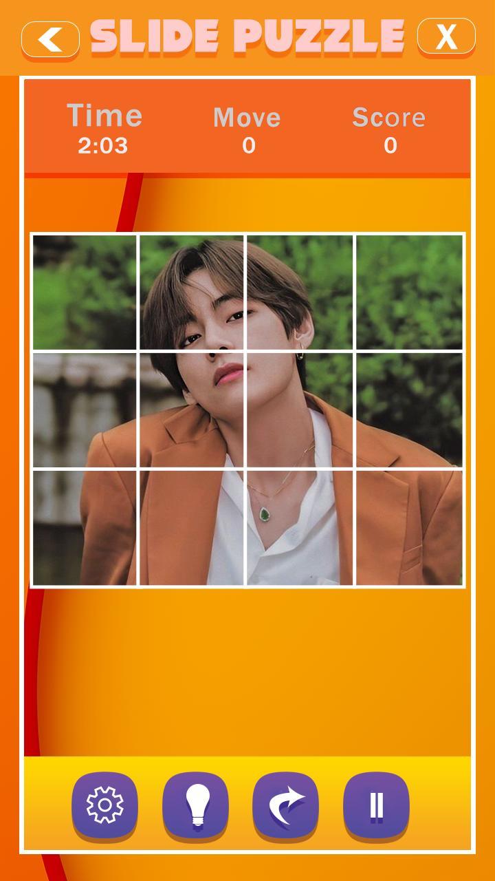Kim Tae-Hyung Slide Puzzle screenshot image 5_Androidswiki.net