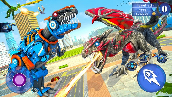 Police Robot Car: Dino robots screenshot image 3_Androidswiki.net