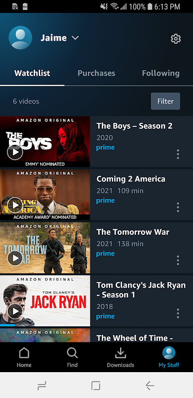 Amazon Prime Video (Mod) screenshot image 1_Androidswiki.net