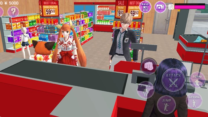 Anime High School Simulator 3D screenshot image 1_Androidswiki.net