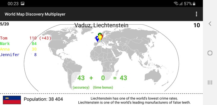 World Map Quiz Multiplayer screenshot image 2_Popularmodapk.com