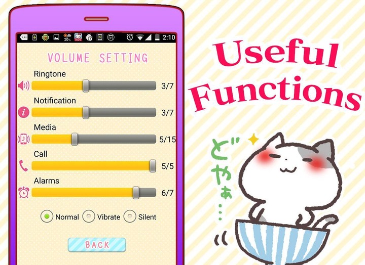 Battery Cat Ochawan Konyanko screenshot image 7_Androidswiki.net