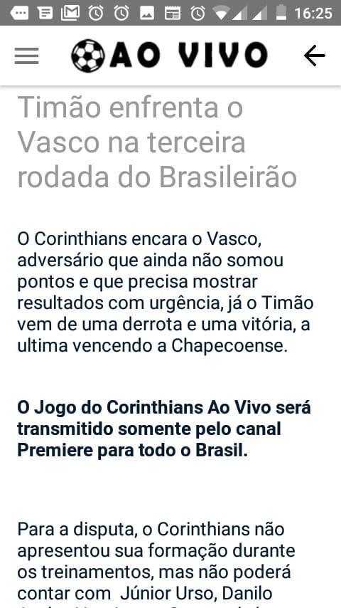 Futebol Ao Vivo screenshot image 3_Androidswiki.net