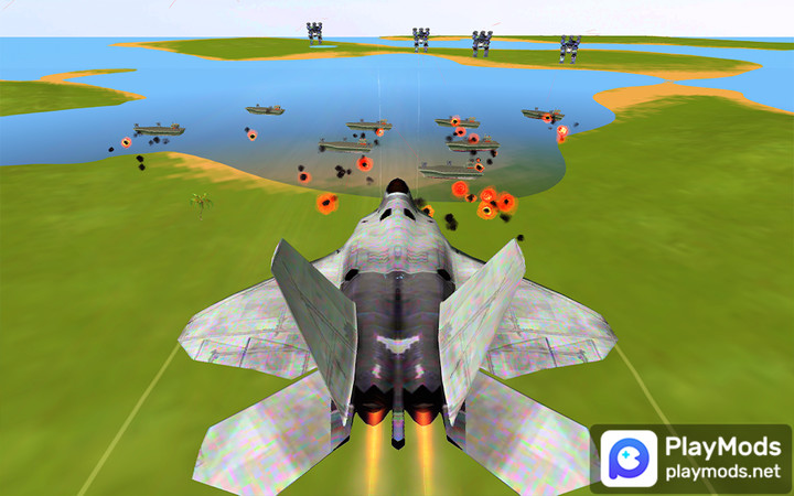 F22 vs Robots - Air Shooting<span>(Unlock all levels)</span> screenshot image 1_Popularmodapk.com